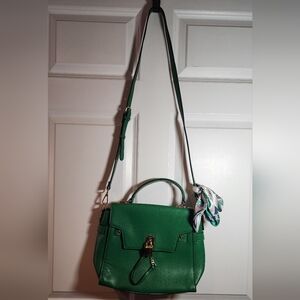 Aldo Elegant Green Handbag Crossbody Strap Like New